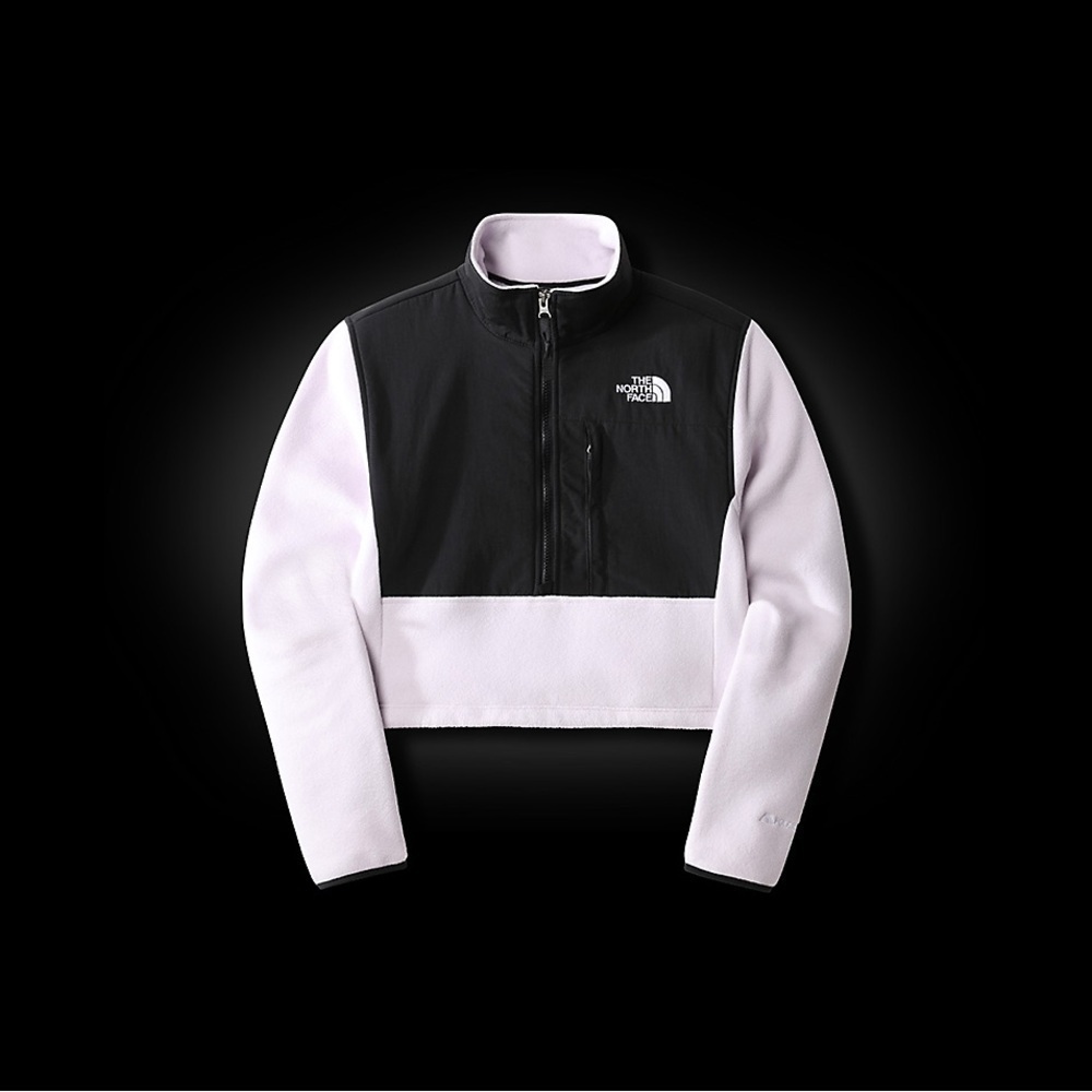 The North Face | Denali Cropped Half Zip Fleece Sweater Jacket XXL Lavender Fog - Picture 9 of 9